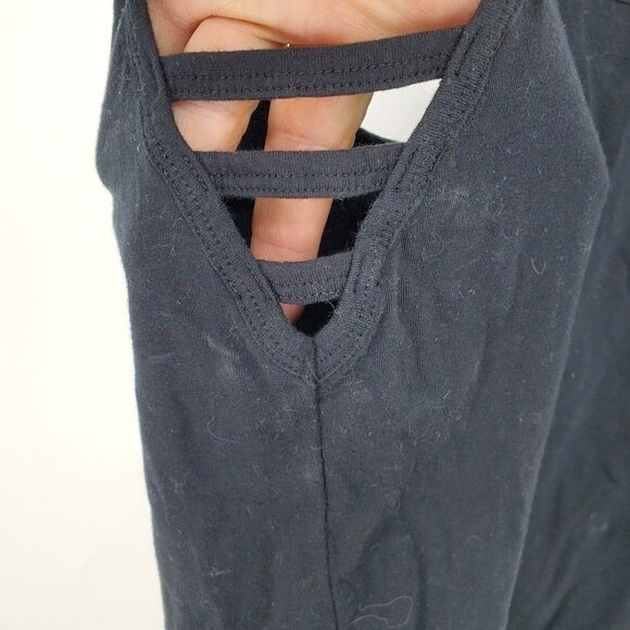 Pink Victoria's Secret Black Las Vegas Bodysuit With Side Cutout Pattern Size M - Picture 6 of 11